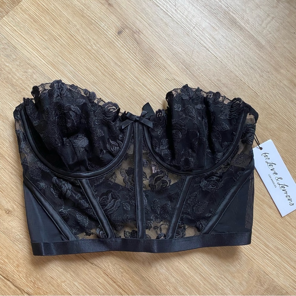 For Love and Lemons Rose Petal Bustier Size Xsmall